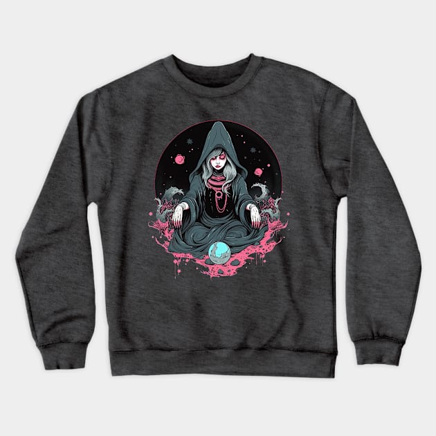 Pastel Goth Witch Crewneck Sweatshirt by tatadonets